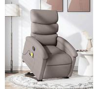 Frdhee Sillón Reclinable Manual Sofá Individual, Sillón reclinable de Masaje elevable Tela Gris taupé Sillones Reclinables para Sala de Estar, Moderna