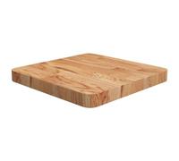 Frdhee Tablero de cocina de madera aglomerada, tablero de mesa cuadrado marrón claro, 40 x 40 x 4 cm, roble tratado, mesa de comedor para mesa de bistró, mesa de jardín, gastronomía, fácil de mantener