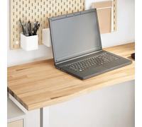 Frdhee Tablero de mesa para escritorios, sin tratar, 120 x 60 x 2,5 cm, madera maciza de roble para mesa de jardín, mesa alta o sofá