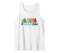 FREADOM Celebra la Libertad del Libro y la Conciencia de los Libros prohibidos Camiseta sin Mangas