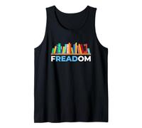FREADOM Celebra la Libertad del Libro y la Conciencia de los Libros prohibidos Camiseta sin Mangas