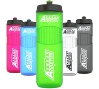 Freak Athletics Botella de agua - Botella deportiva premium sin BPA 650ml (verde transparente)