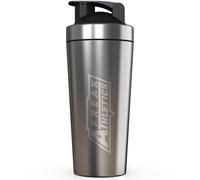 Freak Athletics Botella mezcladora de proteínas, 700 ml, de acero inoxidable sin BPA, con bola de mezcla de alambre, tapa abatible con diseño a prueba de fugas, aislante, ligero, con mezclador de