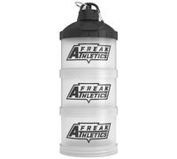 Freak Athletics Contenedor de almacenamiento de proteína en polvo, 3 unidades de 200 ml, sin BPA, para batidos de proteínas, polvo de proteína de suero, polvos de proteína vegana, cápsulas y tabletas