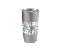 Freak In The Excel Sheets Hoja de cálculo contable divertida Vaso térmico de acero inoxidable de doble pared