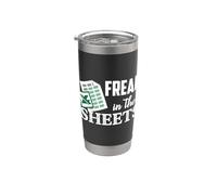 Freak In The Excel Sheets Hoja de cálculo contable divertida Vaso térmico de acero inoxidable de doble pared