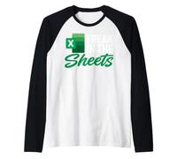 Freak in The Sheets, Accountant Funny Spreadsheet Excel Camiseta Manga Raglan