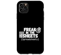 Freak In The Sheets Hojas de cálculo Analista de Datos Humor Carcasa para iPhone 11 Pro MAX
