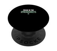 Freak In The Spreadsheets Análisis de Datos Contabilidad Finanzas PopSockets PopGrip Adhesivo