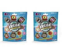Freak Marbles, 1 canica Sorpresa con su diseño a Juego, colecciona, Juega y comparte, niños de 4 años en adelante (Paquete de 2)