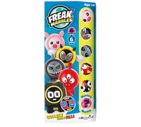 Freak Marbles Totem Pack B, 6 canicas de Colores con Sus diseños a Juego, 1 de los cuales es Raro. Colecciona, Juega y comparte niños de 4 años en adelante