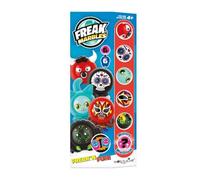 Freak Marbles Totem Pack D, 6 canicas de Colores con Sus diseños a Juego, 1 de los cuales es Raro. Colecciona, Juega y comparte niños de 4 años en adelante