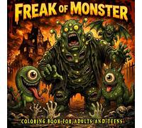 Freak Of Monster: A Dark & Spooky Adult Coloring Book Featuring Creepy Beasts and Nightmarish Creatures for Stress Relief