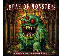 Freak Of Monsters: A Dark & Scary Coloring Book for Adults Features Illustrations of Creepy Monsters and Terrifying Creatures for Relaxation