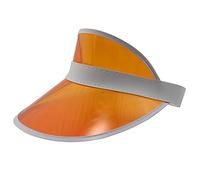 Freak Scene Casquillo del Visera ° Casquillo de protección Retro ° 80s Poker Gorra de béisbol de Color Naranja-Blanco