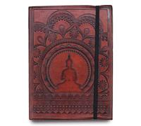 Freak Scene cuaderno de bocetos diario agenda - mandala tibetano marrón rojizo 20 x 15,5 cm