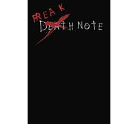 freaknotr notebook: deathnote, cosplay, funny, anime, black journal notebook, 6x9 inches, 100+ pages, gift for anime fans, teens and adults