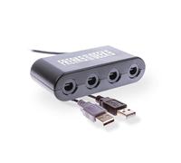 Freaks & Geeks Adaptador compatible GameCube para 4 mandos, Wii U/Switch/PlayStation 5