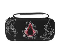 Assassin's Creed - Sacoche de transport Slim - Noire - Modèle Emblèmes pour Nintendo Switch et Switch OLED