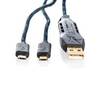 Freaks And Geeks - Cable De Recarga, Mando Doble De 4 M con Micro USB (PS4, Xbox One)