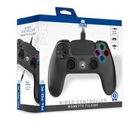 Freaks and Geeks Controller met kabel voor PS4, 3 m, zwart (Sony Playstation 4)