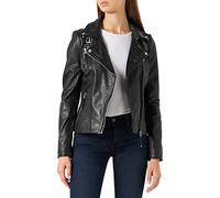 Freaky Nation Biker Princess Chaqueta, Negro (Shadow 9015), S para Mujer