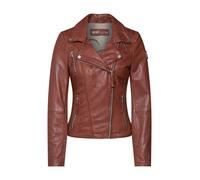 FREAKY NATION Chaqueta de entretiempo 'Bikerprincess' marrón / plata L marrón / plata