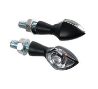 Frecce Moto Lampa Homologadas Pixia, Indicadores Direccionales LED 12V - Negro