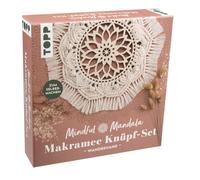 Frech Mindful Mandala - Kit de macramé para colgar en la pared, con instrucciones y material para tejer
