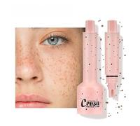 Freckle Pen, 2Pcs Faux Freckle Stamp - Natural-Looking, Faux Freckles Waterproof Face Makeup, Long Lasting, Quick Dry, for Dating Events Parties Daily Activities (1.0)