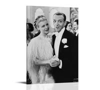 Fred Astaire & Ginger Rogers Arte Lienzo Póster Decoración Pintura Sala de Estar Arte de Pared Dormitorio Pintura Impresión de Pared Pintura Arte Moderno Hogar Boy Habitación Impresión Pintura Chica