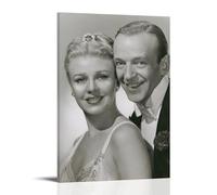 Fred Astaire & Ginger Rogers Lienzo Póster Decoración Pintura Sala de Estar Arte de Pared Dormitorio Pintura Impresión de Pared Pintura Arte Moderno Hogar Boy Habitación Impresión Pintura Chica