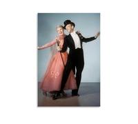 Fred Astaire & Ginger Rogers Star Lienzo Póster Decoración Pintura Sala de Estar Arte de Pared Dormitorio Pintura Impresión de Pared Pintura Arte Moderno Hogar Boy Habitación Impresión Pintura Chica