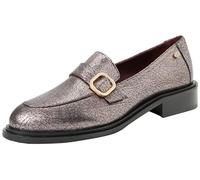 Fred de la Bretoniere Ilay Loafer with Buckle, Mocasines Mujer, Negro, 39 EU