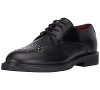 Fred de la Bretoniere Paris Derby with Studs, Oxford Mujer, Negro, 36 EU