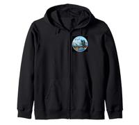 Fred en el Viejo Siete, árbol, Puente de 7 Millas Marathon Keys Sudadera con Capucha