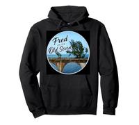 Fred en el Viejo Siete, árbol, Puente de 7 Millas Marathon Keys Sudadera con Capucha