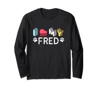 Fred - Nombre de Perro Personalizado Fred Pet Lover Manga Larga