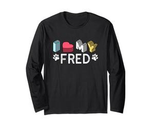 Fred - Nombre de Perro Personalizado Fred Pet Lover Manga Larga
