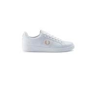 Fred Perry B721 Leather (Blanco T31, Sistema Tallas Calzado EU, Adulto, Hombre, Números, Mediano, 44)