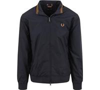 Fred Perry Brentham - Chaqueta deportiva para hombre, azul marino