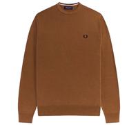 Fred Perry Brown Classic Crewneck Jumper
