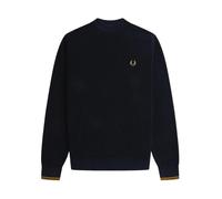 Fred Perry- Camisa Maglia Estilizada- Knitwear- Hombre- Azul- S- Camisa Maglia Estilizada