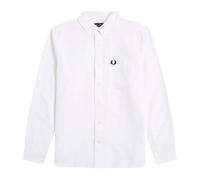 Fred Perry - Camisa Oxford Clásica de Botones - Shirts - Hombre - Blanco - XL -
