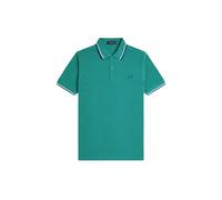 Fred Perry - Camisa Polo M3600 con Doble Raya - Tops - Hombre - Verde - L -