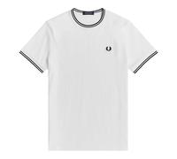 Fred Perry- Camiseta Blanca Básica- Tops- Hombre- Blanco- XL- Camiseta Blanca Básica