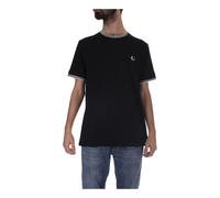 Fred Perry- Camiseta de Manga Corta- Tops- Hombre- Azul- M- Camiseta de Manga Corta