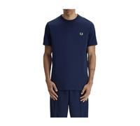 Fred Perry - Camiseta Ringer con Cinta de Contraste - Tops - Hombre - Azul - 2XL -
