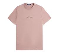 Fred Perry - Camiseta Rosa Bordada - Tops - Hombre - Rosa - S -