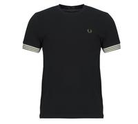 Fred Perry Camiseta STRIPED CUFF T-SHIRT in Negro EU L